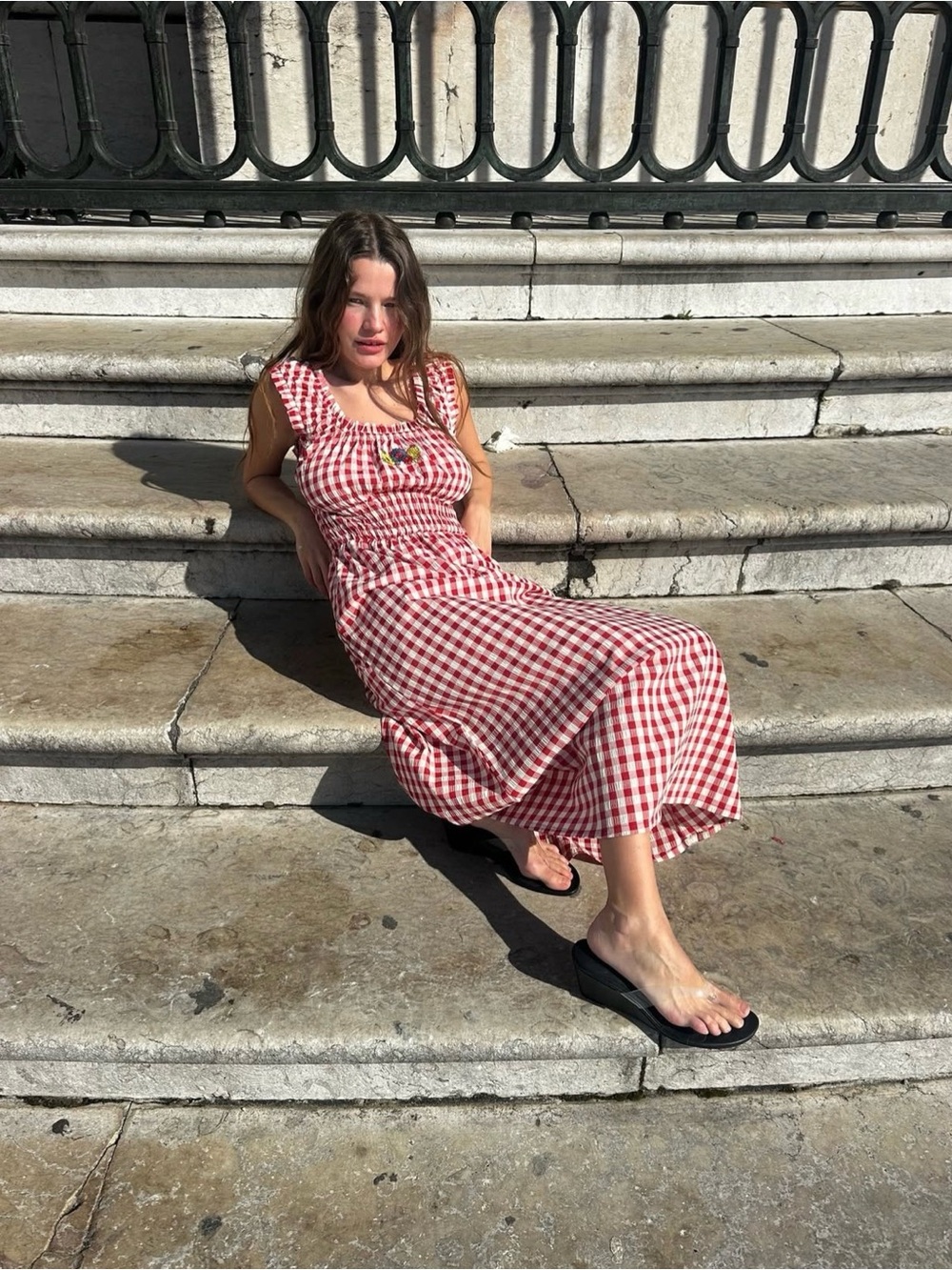 Lisa Says Gah Annie Dress in Cherry Gingham NWT - Picture 2 of 9